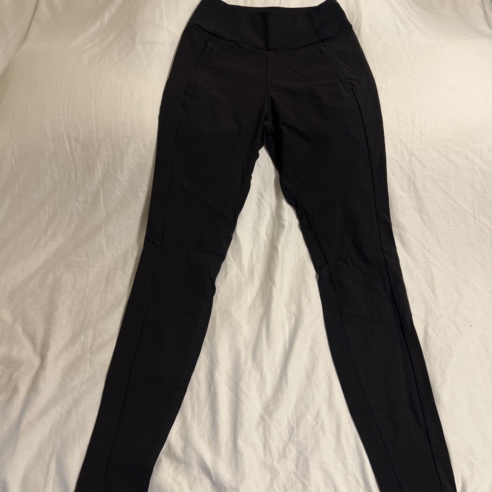 Athleta Headlands Hybrid Trek Tight Black High Rise Hiking Pants 6T 486199-00